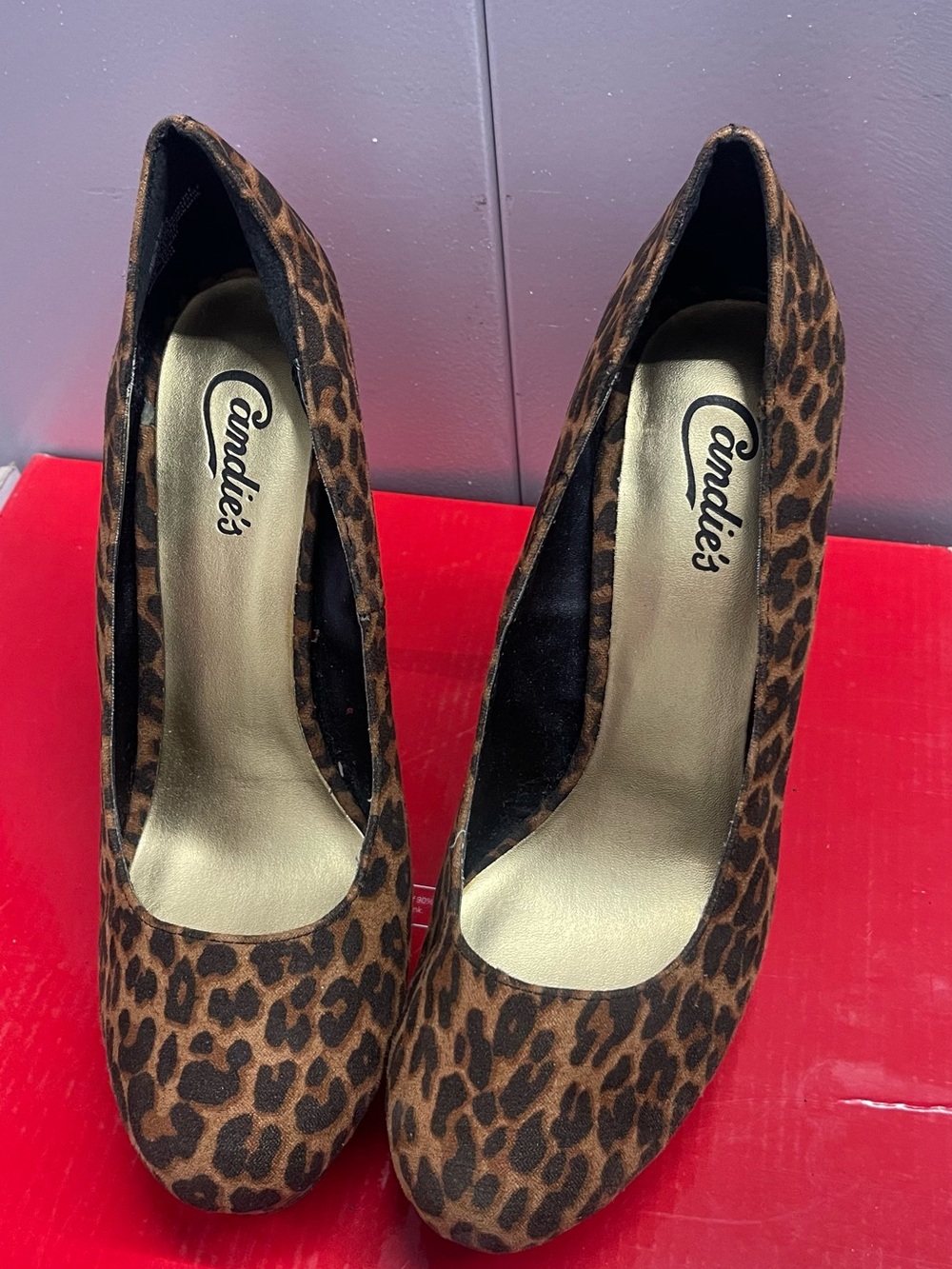Rampage Leopard Print Pointed-Toe Pumps - Brown/Black